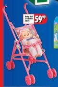 Baby Doll In Stroller 30cm