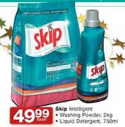 Skip Intelligent Washing Powder-2kg/Liquid Detergent-750ml Each