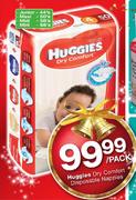 Huggies Dry Comfort Disposable Nappies Junior-44's/Maxi-50's/Midi-58's/Mini-66's-Per Pack