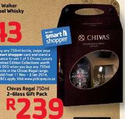Chivas Regal-750ml 2-Glass Gift Pack