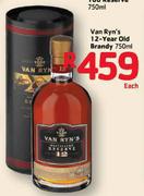 Van Ryn's 12-Year Old Brandy-750ml Each