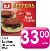 I&J Beefers(All Variants)-800G Each