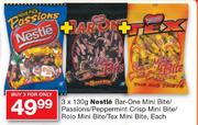 3 x 130g Nestle Rolo Mini Bite / Tex Mini Bite, Each