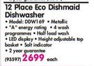 Defy 12 Place Eco Dishmaid Dishwasher DDW169