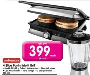 Mellerware 4 Slice Panini Multi Grill 28550