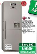 LG 296L Silver Water On Tap Bottom Freezer Fridge GRF429BLQN/BLQK