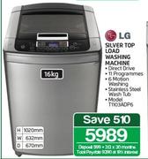 LG 16kg Silver Top Load Washing Machine T1103ADP6