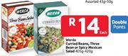 Werda Curried Beans, Three Bean Or Spicy Mexican Salad-405-420g Each