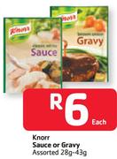 Knorr Sauce Or Gravy Assorted-28g-43g Each