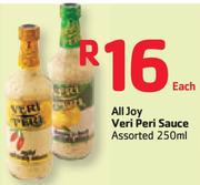 All Joy Veri Peri Sauce Assorted-250ml Each