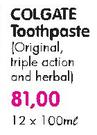 Colgate Toothpaste-12x100Ml