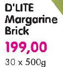 D'Lite Margarine Brick-30x500G