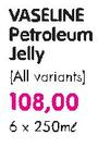 Vaseline Petroleum Jelly-6x250Ml