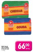 First Value Mini Cheddar & Gouda Loaf-1.25Kg Per Pack