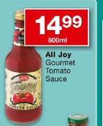 All Joy Gourmet Tomato Sauce-800ml Each