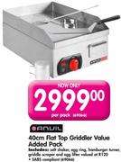 Anuil 40cm Flat Top Griddler Value Added Pack