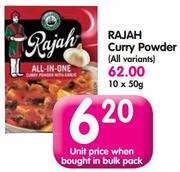 Rajah Curry Powder (All Variants)-10x50g