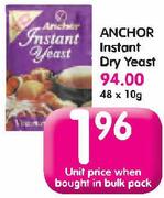 Anchor Instant Dry Yeast-48x10g