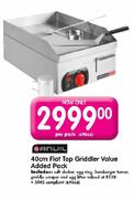 Anvil 40cm Flat Top Griddler Value Added Pack