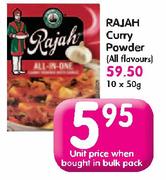 Rajah Curry Powder(All Flavours)-10X50g