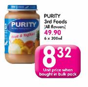 Purity 3rd Foods(All Flavours)-6x200ml)
