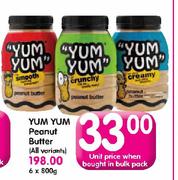 Yum Yum Peanut Butter(All Variants)-6x800g