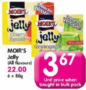 Moir's Jelly(All Flavours)-6x80g