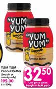 Yum Yum Peanut Butter(Smooth Or Crunchy Only)-6x800g