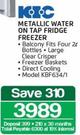 KIC Metallic Water On Tap Fridge Freezer KBF634/1