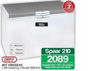 Defy 195Ltr Wit Vrieskas DMF470.