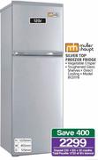 Muller & Haupt 120Ltr Silver Top Freezer Fridge BCD178.
