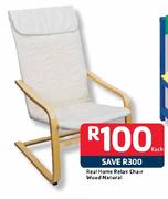 Real Home Relax Chair Wood Natural Each