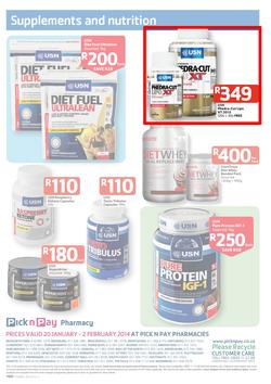 Pick N Pay : Pharmacy (20 Jan - 2 Feb 2014), page 4