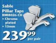 Sable Pillar Taps BM18026-CH-Per Pair