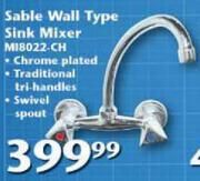 Sable Wall Type Sink Mixer MI8022-CH