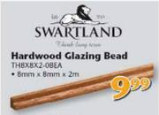 Swartland Hardwood Glazing Bead TH8X8X2.0BEA