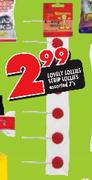 Lovely Lollies Strip Lollies Assorted-7's