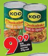Koo Chakalaka Assorted-410g Each