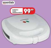 Essentials 2-Slice Sandwich Maker