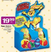 Eggs Galore 2 Hollow Chocolate Eggs-2's