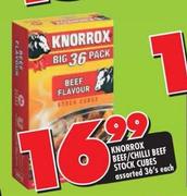 Knorrox Beef/Chilli Beef Stock Cubes Assorted-36's 