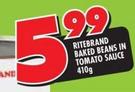 Ritebrand Baked Beans In Tomato Sauce-410g