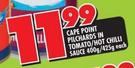 Cape Point Pilchards In Tomato/Hot Chilli Sauce-400g/425g Each