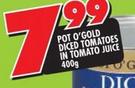 Pot O' Gold diced Tomatoes In Tomato Juice-400g