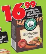 Robertsons Large Brown Box Spice Refill Assoted 