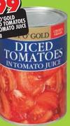 Pot O' Gold diced Tomatoes In Tomato Juice-400g