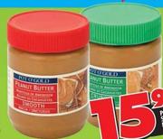 Pot O'Gold Smooth/Crunchy Peanut Butter-400g Each