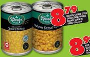 Rhodes Cream Style Sweetcorn/Whole Kernel Corn In Brine-410g Each