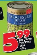 Pot O' Gold Processed Peas-400g