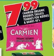 Carmien Organic Rooibos Tagless Teabags For Kiddies & Babies-40's